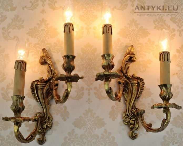 barokowe kinkiety antyczne